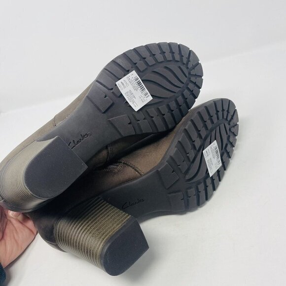 Clarks Collection Womens Size 11M Verona Step Fashion Ankle Booties Dark Taupe - Picture 6 of 8